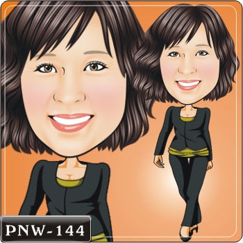 女生人像Q版漫畫PNW-144